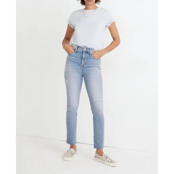 Madewell The Curvy Perfect Vinatge Jean in Coffey Wash Worn-In Edition Size 28 - Picture 3 of 15